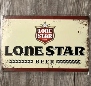 Lone Star Beer 8 x 12 Vintage Novelty Metal Sign New! - Picture 1 of 2