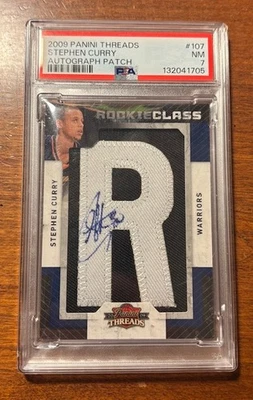 2009 Panini нитки - дебютант класса Стивен Карри #107 /625 авто нашивка GOAT! - Изображение 1 из 2