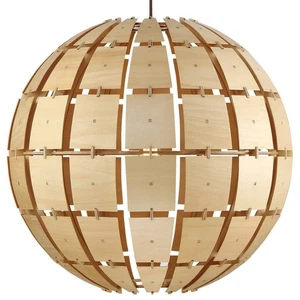 Wooda Coulda Shoulda 1-Light 23.5"W Pendant - Yellow Birch Finish - Picture 1 of 4
