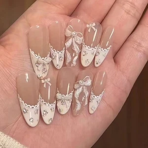 24 Stück Acryl Press On Nägel für professionellen Look Frauen Stylische Nägel - Bild 1 von 7