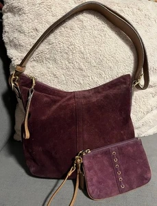 Rare Vintage Coach Plum Suede Shoulder Bag - Picture 1 of 10