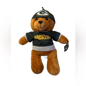 Green Bay Packers 14” Plush Bear in Jersey & Beanie Good Stuff NFL Licensed NWT - Picture 1 of 7