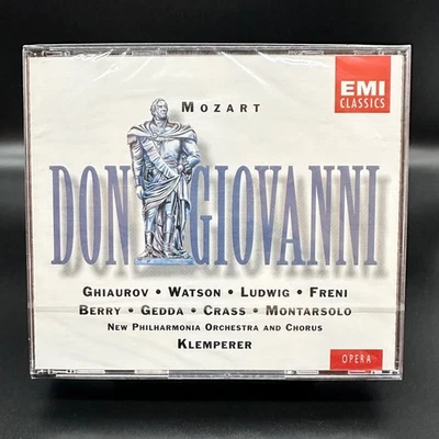 Mozart DON GIOVANNI Klemperer Ghiaurov Watson Gedda [EMI 3 CD  Box Set] SEALED - Image 1 of 3