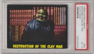 1964 OUTER LIMITS CARD 50 - PSA 5 - DESTRUCTION OF THE CLAY MAN-LAST CARD IN SET - Picture 1 of 2