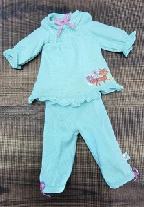 Top y pantalones pijama American Girl Wellie Wishers pijama zorro - verde azulado menta - Imagen 1 de 7