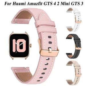 DE Leder Armband Für Huami Amazfit GTS 2 2e 3 4 Mini GTR 42mm Bip 3 U/S/Lite Pop - Bild 1 von 19