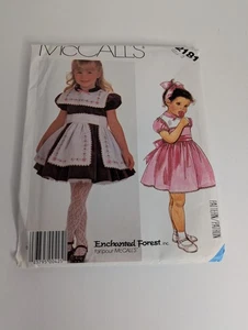 UNCUT GIRLS' DRESS Size 5 Enchanted Forest Vintage McCALL'S 2181 Sewing Pattern - Picture 1 of 7