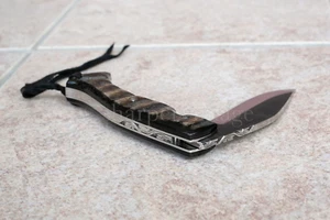 Citadel Handmade Folding Kukri Knife Horn Scales Frame Lock 9.5" OA Superb! - Picture 1 of 13