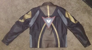 🔥RARE🔥Vintage 1997 Dainese Black Leather Moto Racing Jacket - Size 56 - Bild 1 von 22