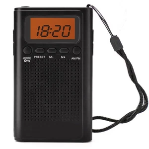 Laser Pocket Digital AM/FM Radio with LCD Display and Speaker - Imagen 1 de 7