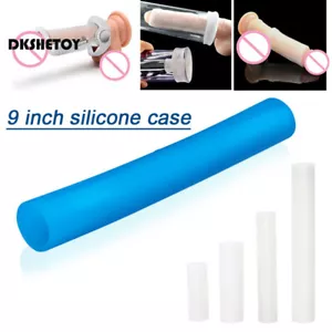 1 PC Silicone Male Penis Extender Stretcher Sleeve Vacuum Enhancer Enlarger - Picture 1 of 14