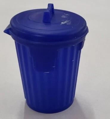 Contenedor de caramelos de cubo de basura azul goma de mascar Tops vintage 1976 Foto 1 de 4