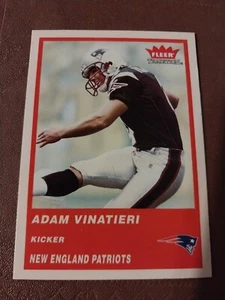 2004 ADAM VINATIERI FLEER ULTRA NFL CARD #78 NEW ENGLAND PATRIOTS COLTS - Picture 1 of 2