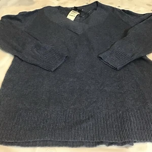 Maglione donna Karen Scott incrociato scollo V indaco erica blu piccolo nuovo - Foto 1 di 5
