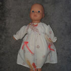 Sukienka ręcznie robiona w kwiaty pomarańczowa kokarda. Pasuje lalka Baby Annabell 18"