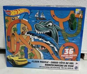 Puzzle de piso Hot Wheels 36 piezas 30x20 edades 3+ nuevo en caja - Imagen 1 de 2
