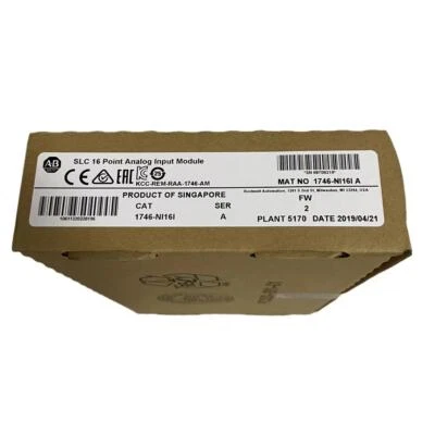 1PC NEW FACTORY SEALED AB 1746-NI16I SER A SLC 500 ANALOG INPUT MODULE 1746NI16I - Image 1 of 4