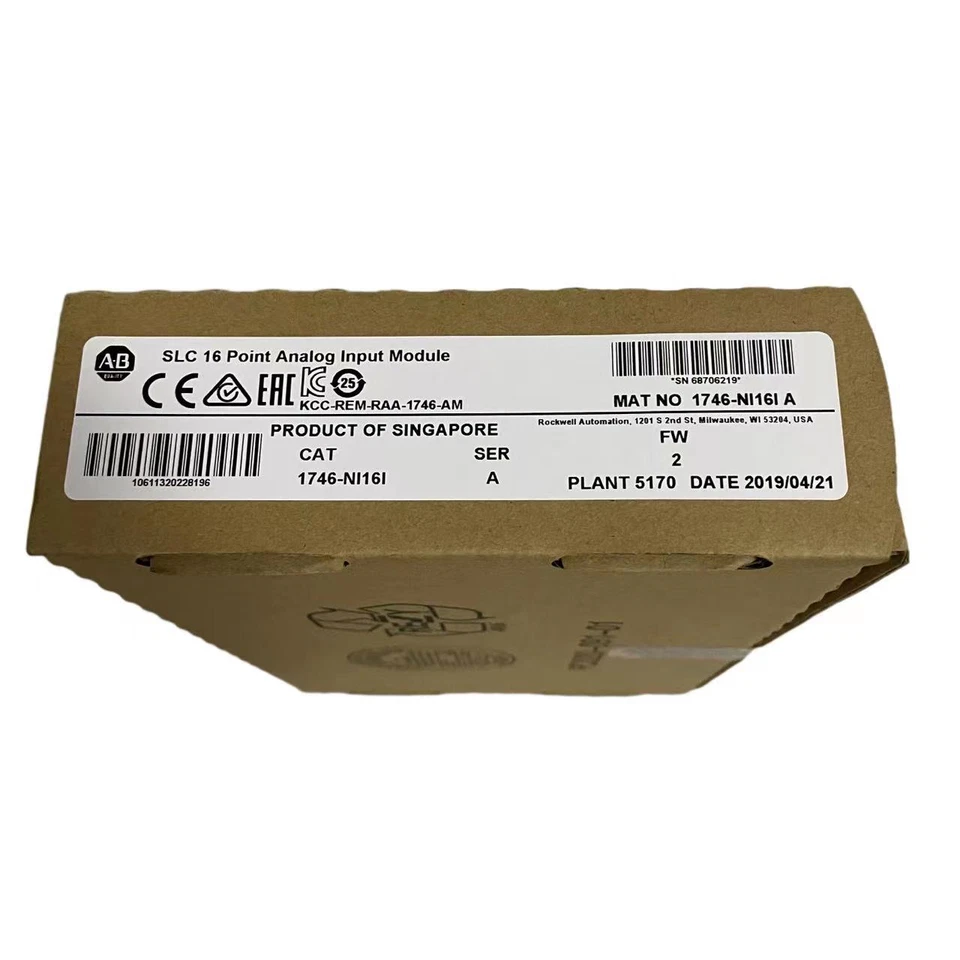 1PC NEW FACTORY SEALED AB 1746-NI16I SER A SLC 500 ANALOG INPUT MODULE 1746NI16I - Image 1 of 4