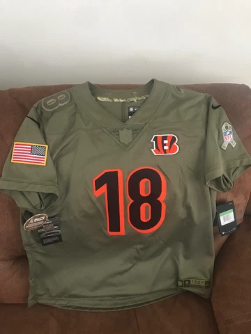 Nike Cincinnati Bengals A.J Green Salute To Service Jersey NFL NWT Size XL Women Cover