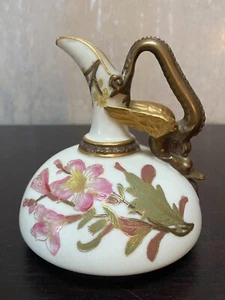 Seltener antiker Royal Worcester Gold Winged Dragon Ewer Krug 1880er England - Bild 1 von 7