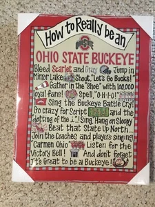 Ohio State University How to Really be a Ohio State Buckeye 16x20 Canvas Print - Picture 1 of 4