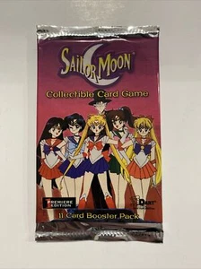 Sailor Moon Premiere Edition Collectible Card Game Booster Pack Dart TCG CCG New - Picture 1 of 2
