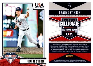 Graeme Stinson 2019 Panini USA Stars & Stripes Baseball Card 98  USA
