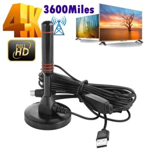 Digital TV Antenna 350 Miles Range HDTV Amplifier Signal Booster Indoor Outdoor - Picture 1 of 12
