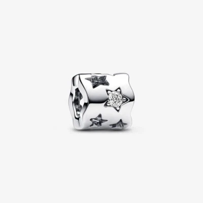 Pandora Charm Stelle Asimmetriche 792827C01 S925 ALE - Immagine 1 di 4
