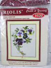 Riolis Bunch Of Pansies Flower Cross Stitch Kit 1020 14 Ct Aida Cloth 9X11 2008