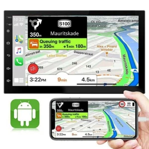 Unidad Principal Radio Automática Estéreo Coche 7" Android Doble 2Din GPS Navegación WiFi FM - Imagen 1 de 12
