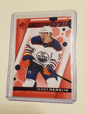 2022-23 SP Authentic Future Watch Limited Red James Hamblin #193 Edmonton Oilers
