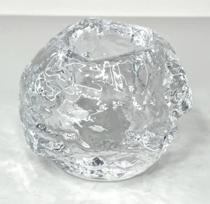 Vintage Kosta Boda Snowball Candle Holder Sweden Glass Tea Light Votive - Picture 1 of 7