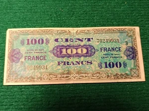 Billet 100 Francs - VERSO FRANCE SERIE 3 Fay VF 25/3 - 1945 - TTB - Imagen 1 de 2