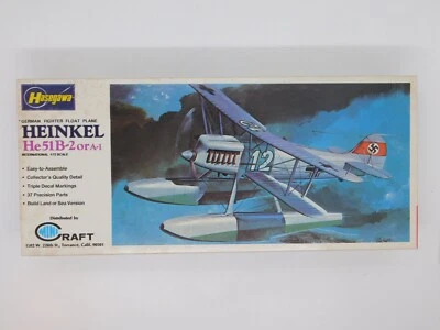 Hasegawa Minicraft Heinkel He51B-2 A-1 German Floatplane 1:72 JS-053 Model Kit - Image 1 of 4