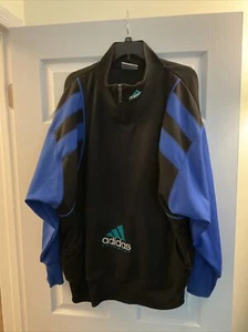 Vintage Adidas Equipment Men's Jogger Size XL Pullover Sweatshirt Blue Black - Picture 1 of 7