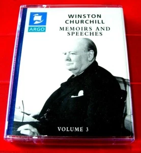 Winston Churchill Reads Memoirs and Speeches Vol.3 2-Tape Audio Second World War - Picture 1 of 1
