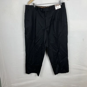 Herren Cianni Cellini Anzughose Hose Größe 44 L 38 W Schwarz 100 % Wolle Italien - Bild 1 von 7