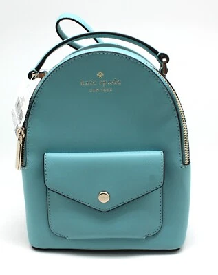 Kate Spade New York Women's Schuyler Saffiano Leather Mini Backpack, Smoky Blue - Image 1 of 4