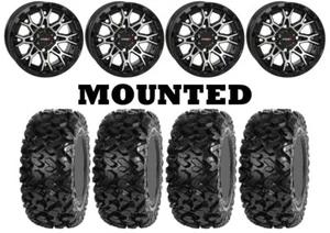 Kit 4 Sedona Rip Saw Tires 26x9-14/26x11-14 on System 3 ST-6 Machined Wheels POL - Picture 1 of 5