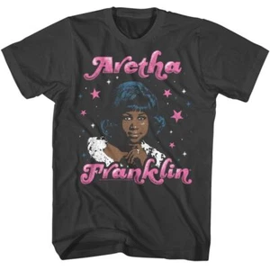Aretha Franklin Stars Smoke Music Shirt - Afbeelding 1 van 3