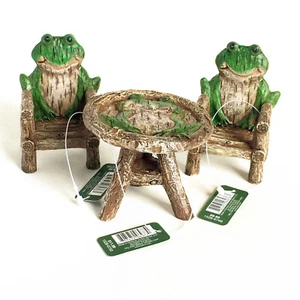 Lot 3 Jo Ann Fabric's "Bloom Room Littles" Frogs Terrarium Figures - Picture 1 of 9