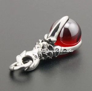 CZ Stone Stainless Steel Dragon Claw Pendant Charms Punk Jewellery 4P018C - Picture 1 of 3
