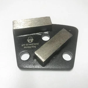 Körnung 120 Trapez Metallbindung Diamant Beton Schleifen Puck Schaber Schuh Scheibe - Bild 1 von 5
