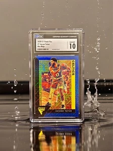 Jayson Tatum Prizm CGC 10 Gem Mint 2020 Panini Flux #7 /99 - Picture 1 of 2