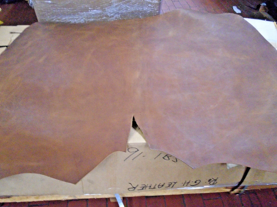 8/9 oz Russet Veg Tan Water Buffalo Dbl Butt Belt Strap Collar Leather 21-23 ft - Image 1 of 1