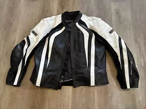 Frank Thomas XTI Women’s Leather Motorcycle Jacket Size 52 FTL301 Pads & Lining - Foto 1 di 20