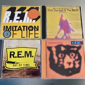 R.E.M. LOT OF 4: Imitation Of Life IMPORT, Monster, Out Of Time, End Of π Track - Picture 1 of 5