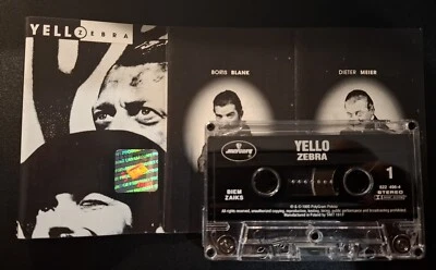 Yello ‎– Zebra 1995 MC Cassette Polish Press - Image 1 of 2