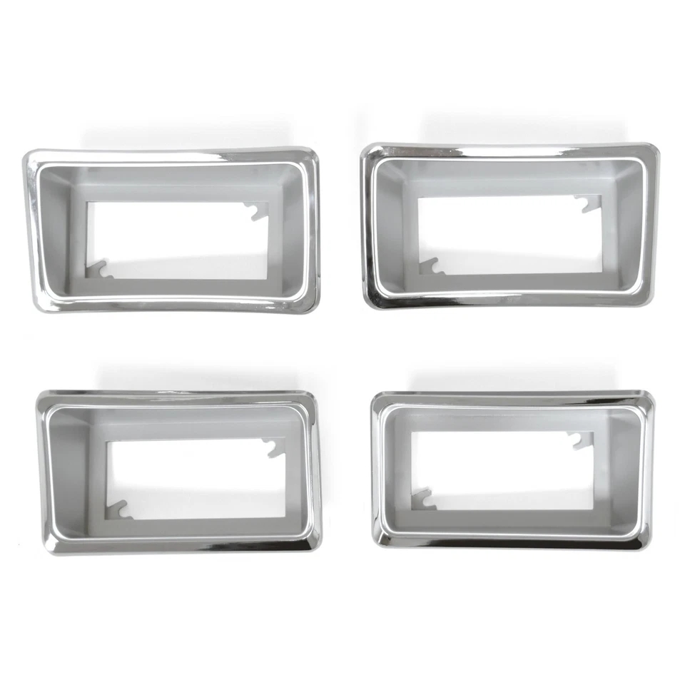 70-77 Ford Maverick Side Marker Light Bezel 4pc SET, Mercury Comet signal turn - Image 1 of 3